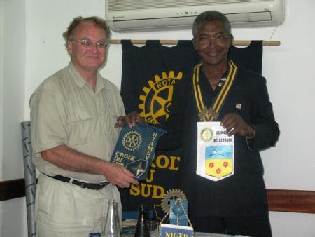 Visite de travail d�un volontaire du Rotary